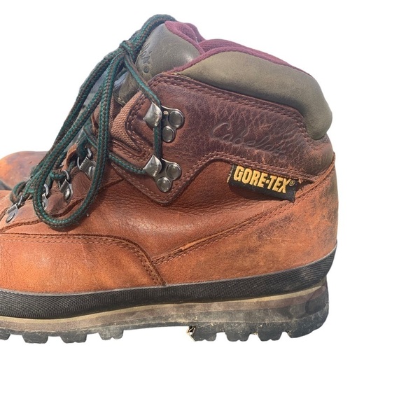 Cabela\'s Rimrock Goretex Brown Leather Ankle Hiking Boots 81-1473 Men\'s 9.5M main image 5